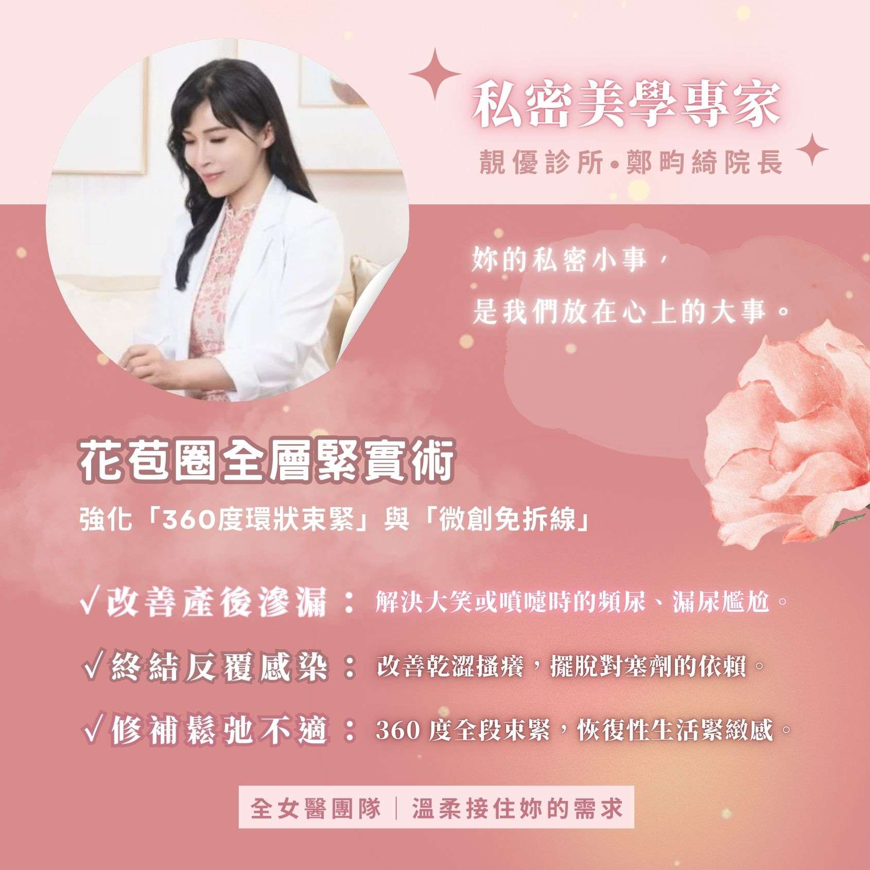 靚優診所鄭畇綺院長私密美學趨勢解析