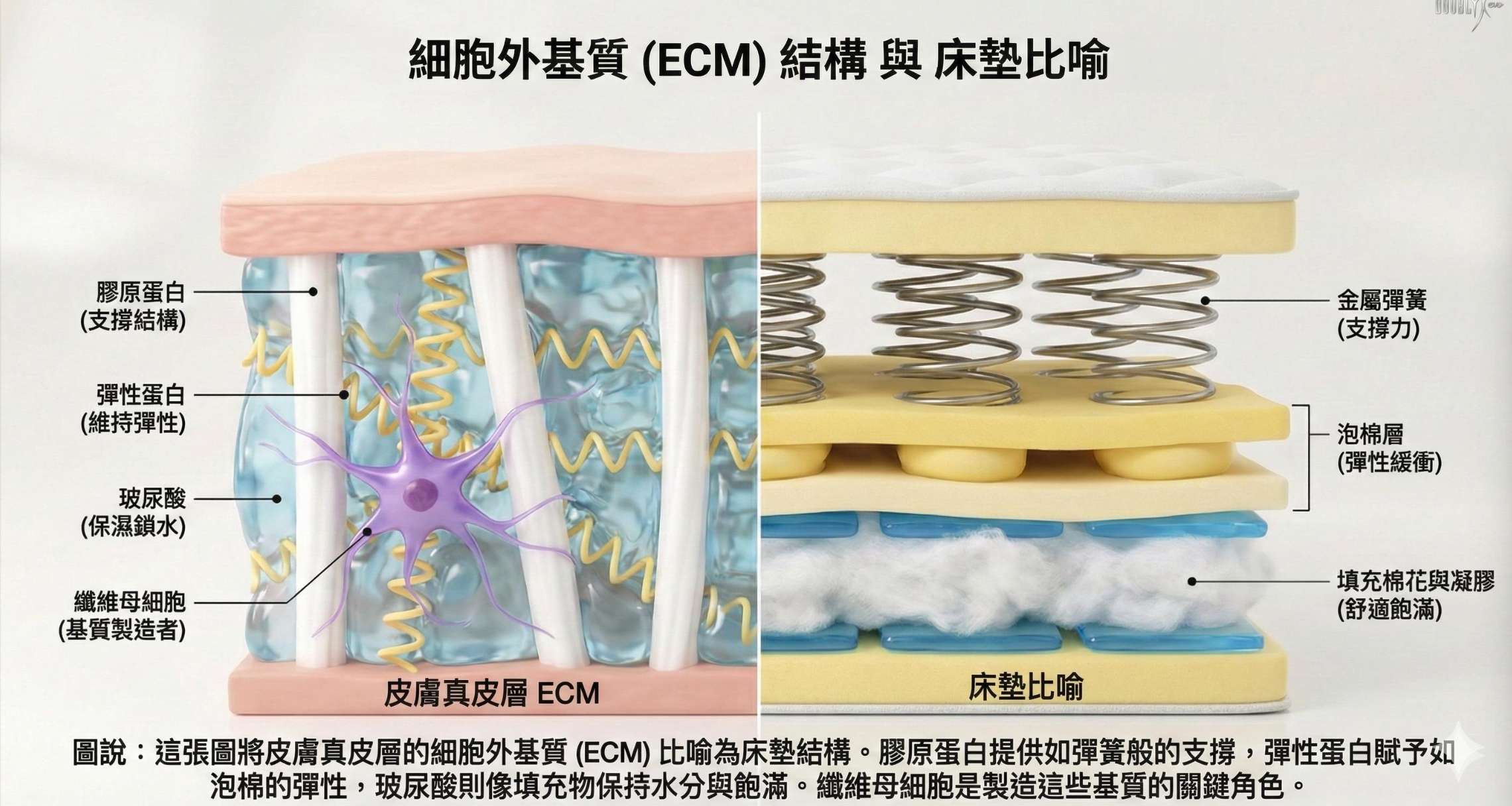 改善皮膚鬆弛與細紋對比