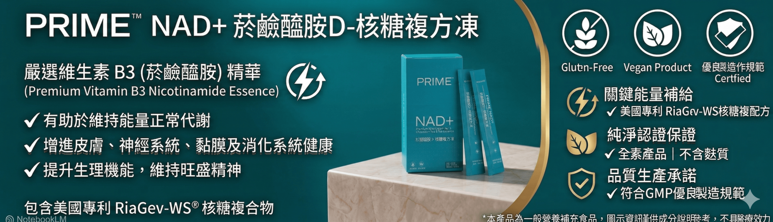 Prime複方凍成分解析與品質對照圖