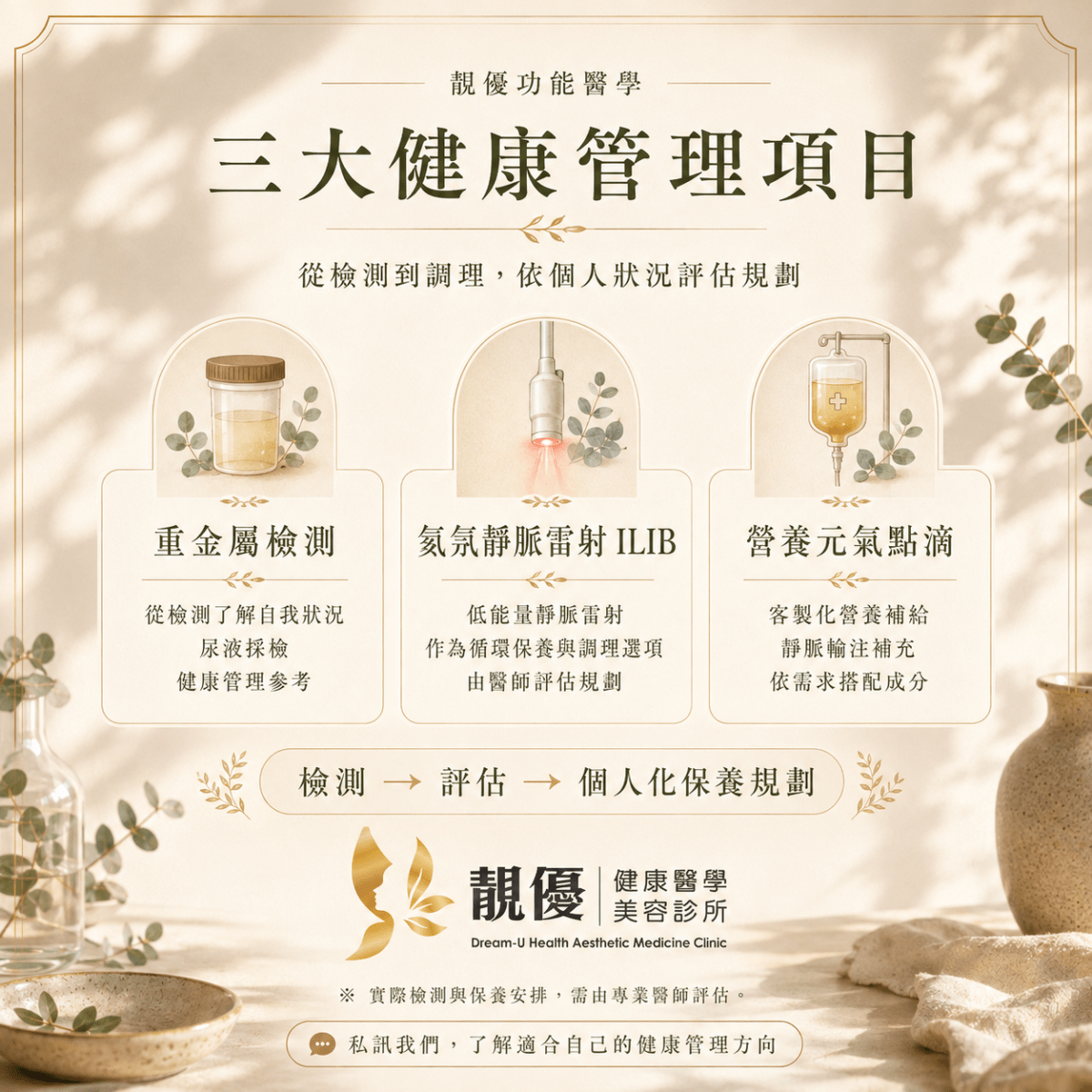 靚優診所體內環保與美學保養：由內而外呵護身體裡子